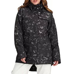 Women's Black Camouflage Jacket